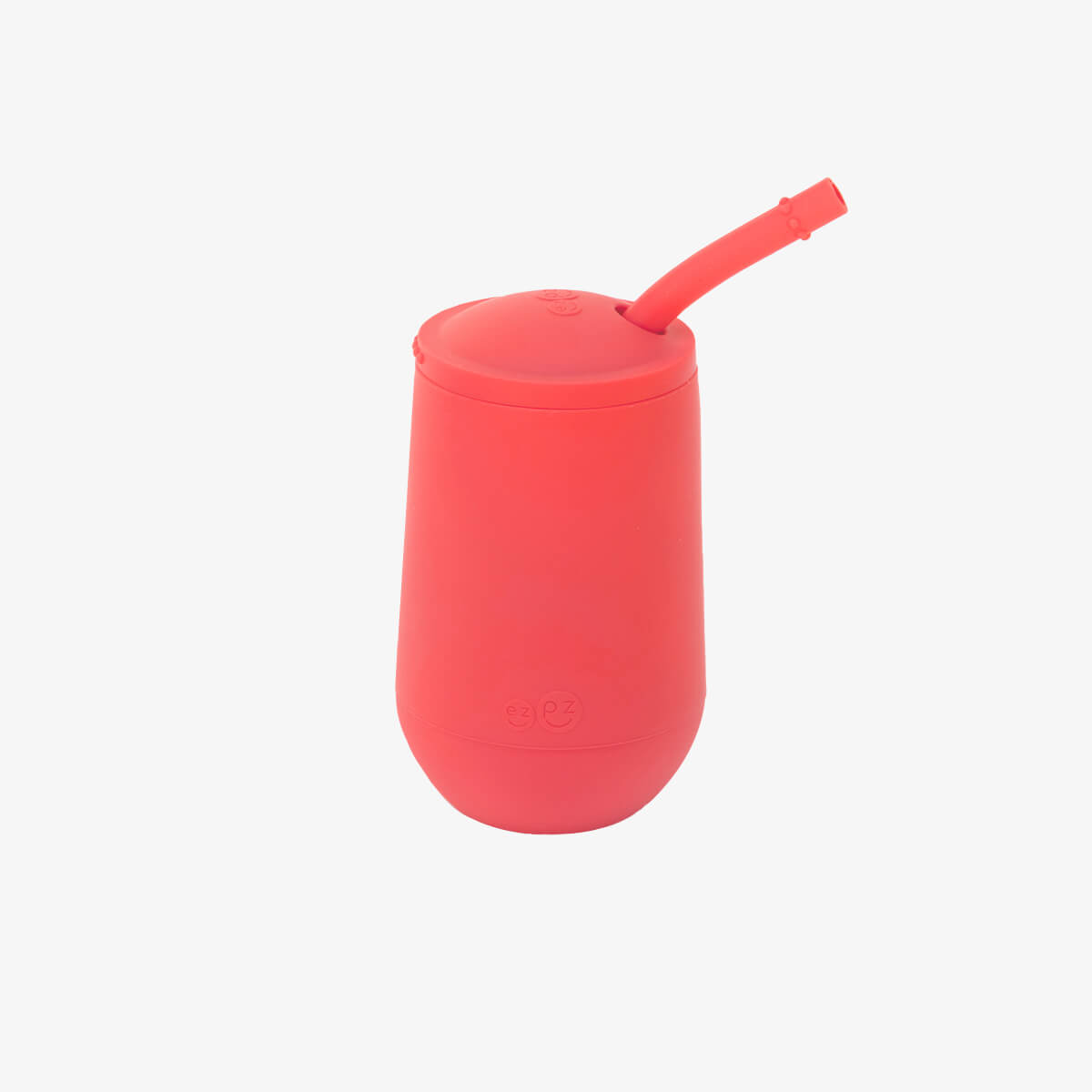 The EZPZ Coral Happy Cup + Straw System for Toddlers.