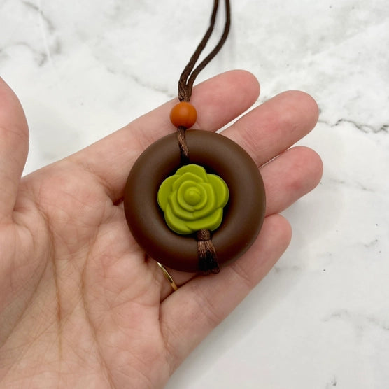 The Succulent Spinner Fidget Necklace.