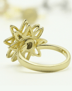 The Dainty Evil Eye Flower Spinner in Solid Copper.