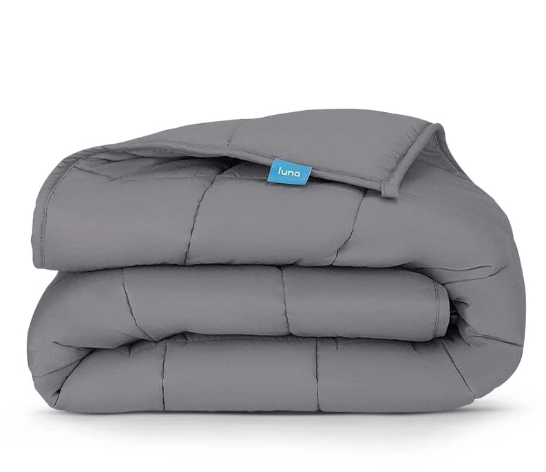 Dark Grey Luna Wellness Weighted Blanket for Kids, 10 lb