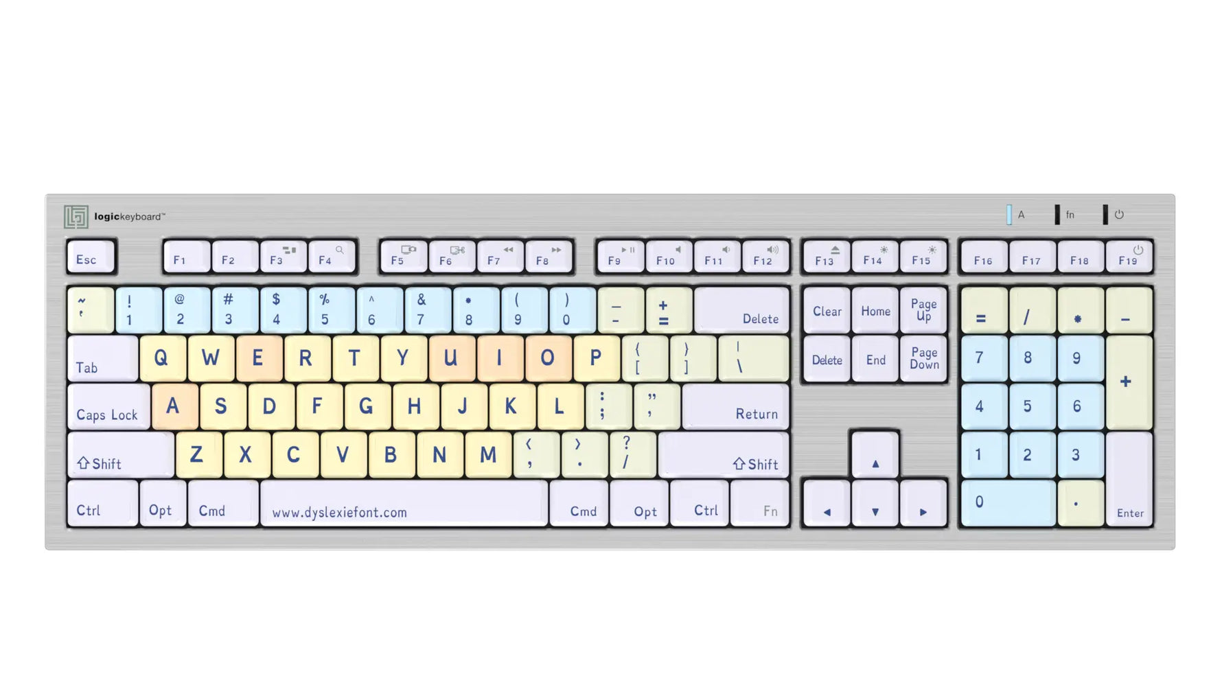 Dyslexie ALBA Slimline Keyboard - Mac.