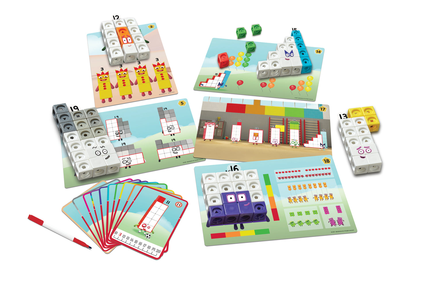 Mathlink Cubes, Numberblocks 11-20 Set