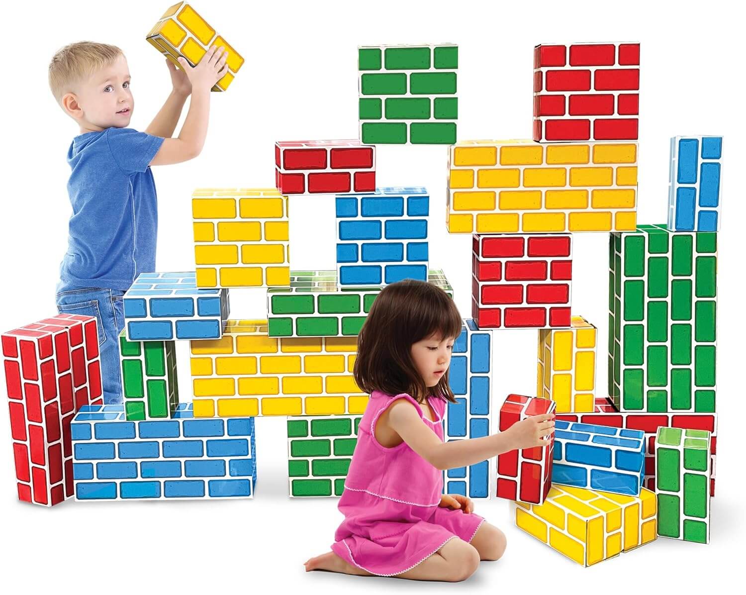 Easy-Stack Cardboard Blocks 24 Piece Set.