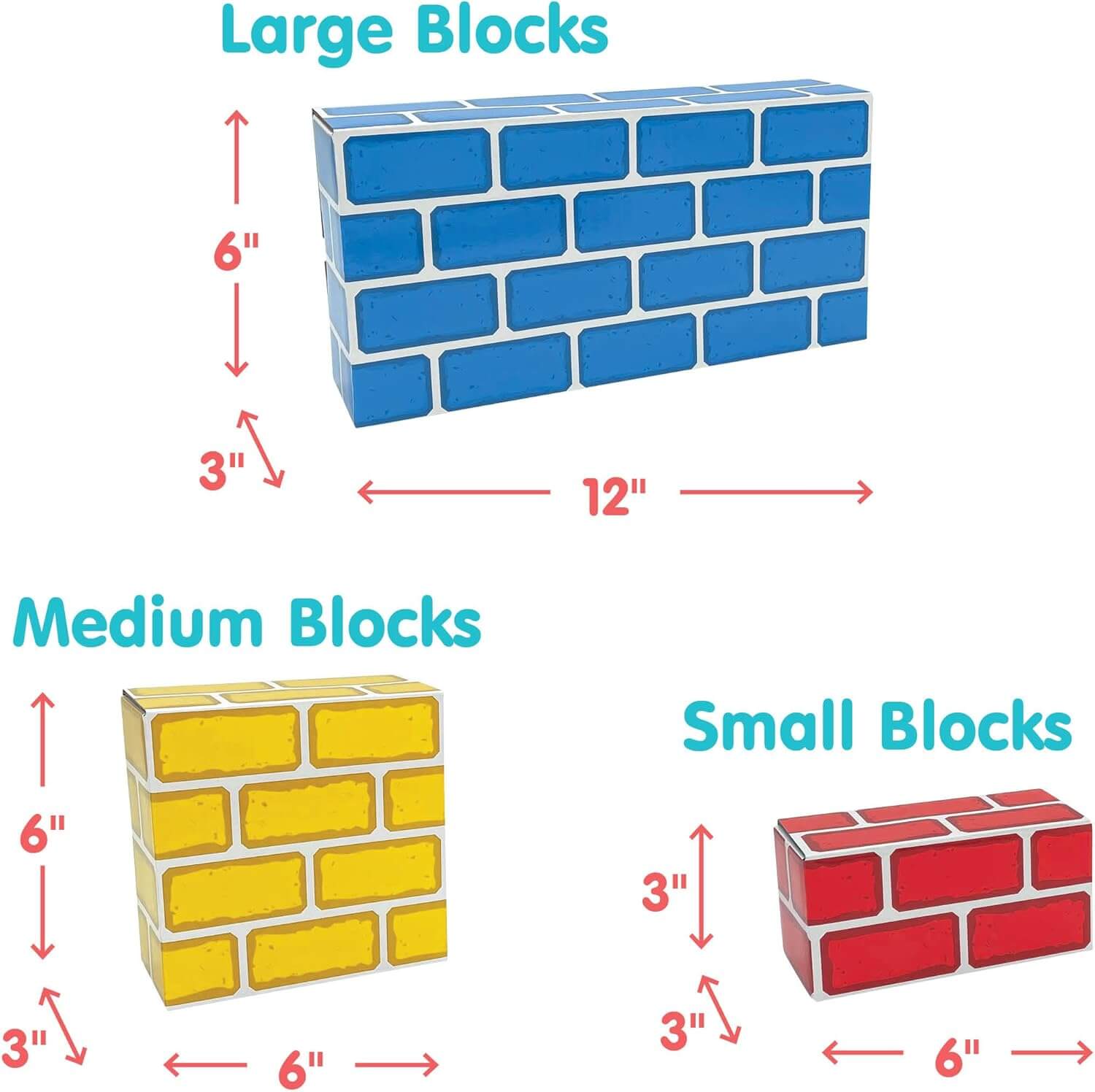 Easy-Stack Cardboard Blocks 24 Piece Set.