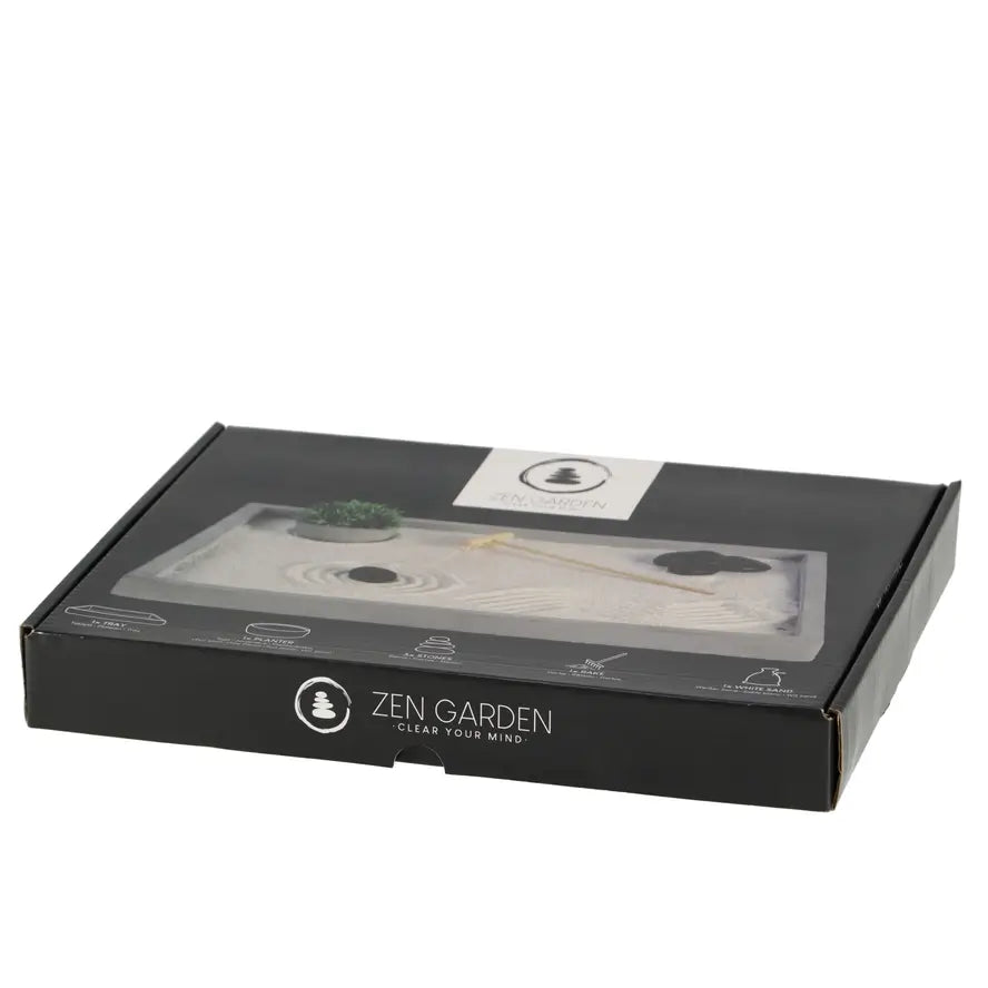 The product package for the Rectangular Zen Garden.