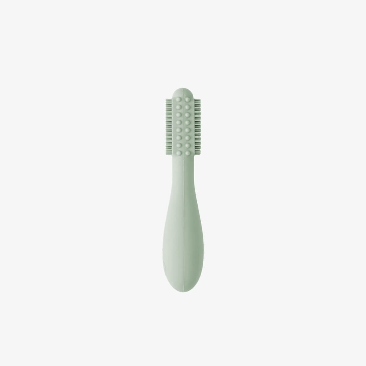 The back of the Sage ezpz Baby-Led Toothbrush.