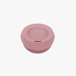 An angled look at the lid on the Blush 14 oz Cup + Lid.