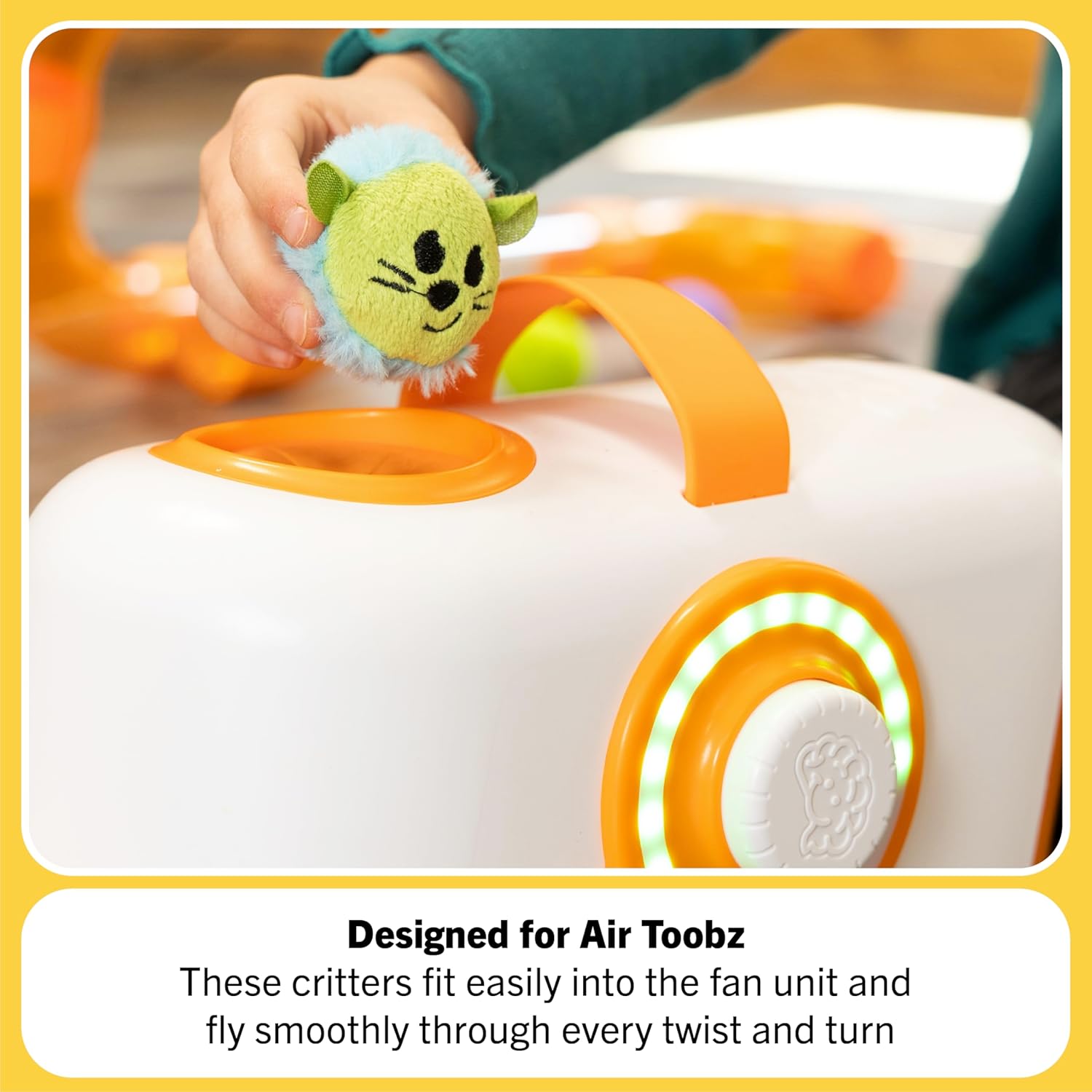 A child puts an Air Toobz Toobzter into the Air Toobz engine.