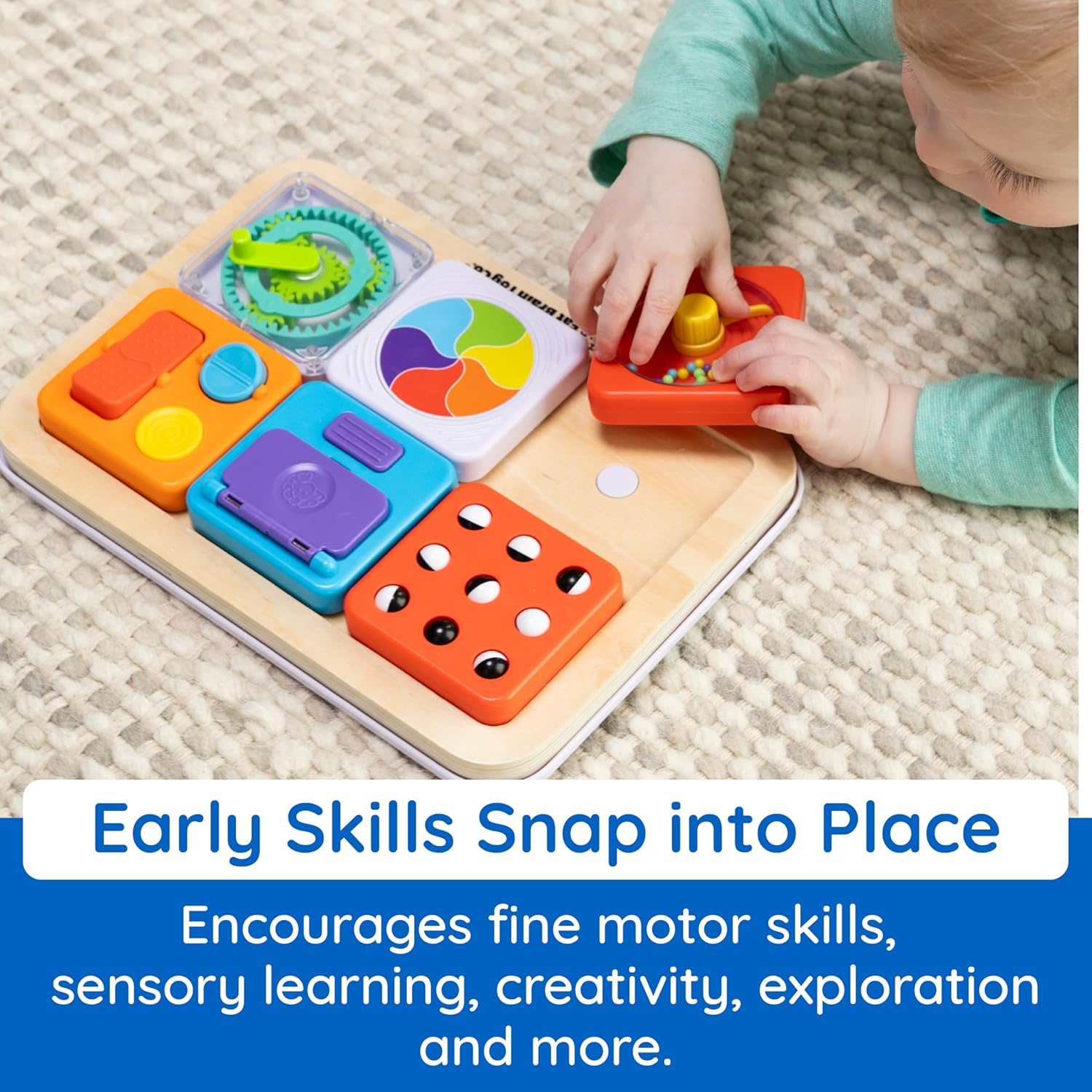 PlayTab Modular Sensory Activity Board - Fat Brain Toys