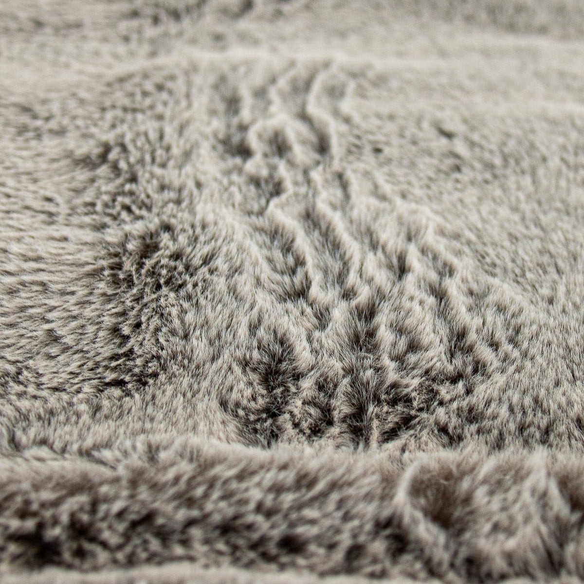 A close-up look at the texture of the Faux Chinchilla cover.