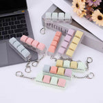 A variety of Keyboard Fidget Keychains.