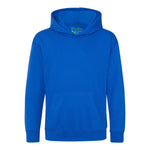 The front of the Relaxing Royal Blue Youth Fidget Hoodie.