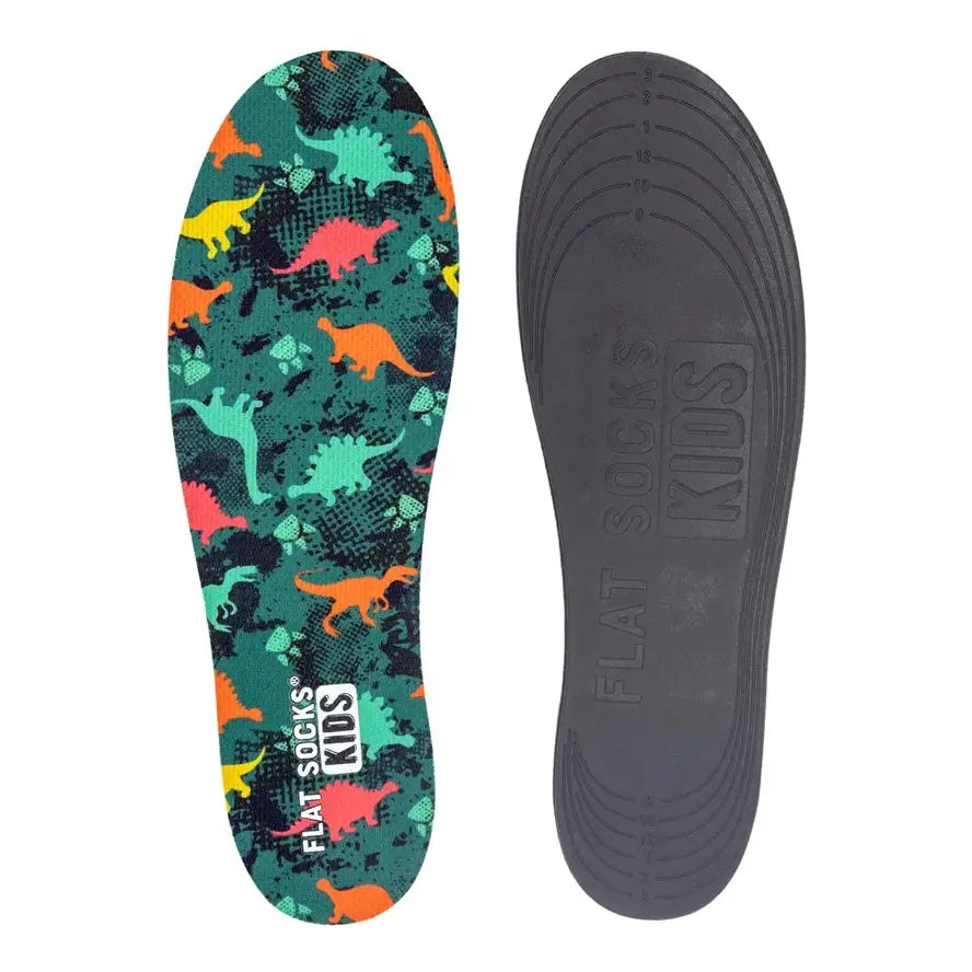 A look at the customizable size markings on the bottom of the Flat Socks.