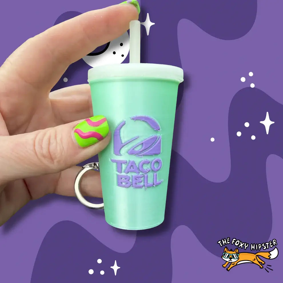 The Baja Blast Fidget Clicker Keychain.