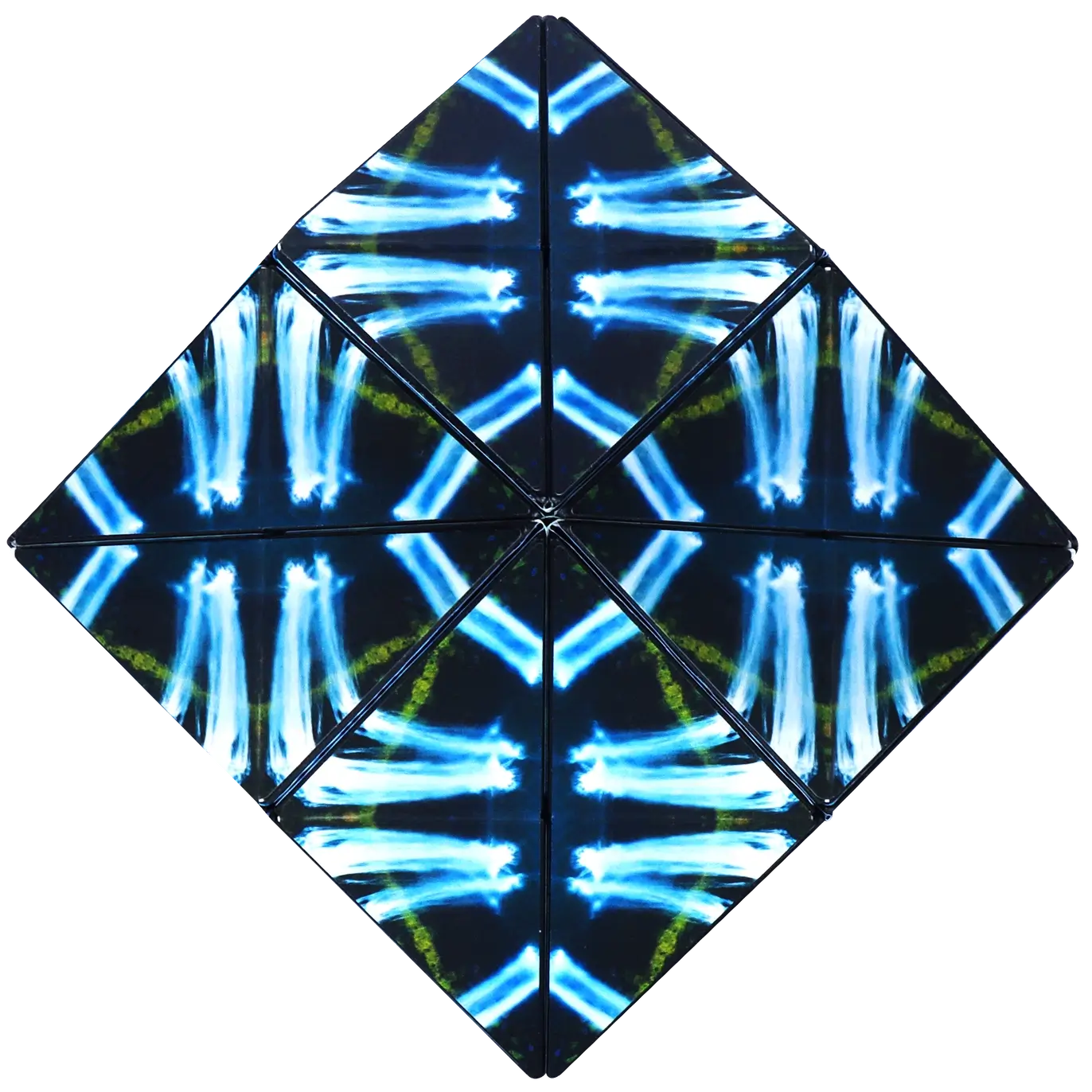 One of the designs created by the Duomoto Deluge Magnetic Puzzle.