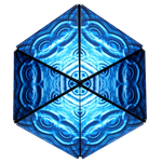 One of the designs created by the Duomoto Deluge Magnetic Puzzle.