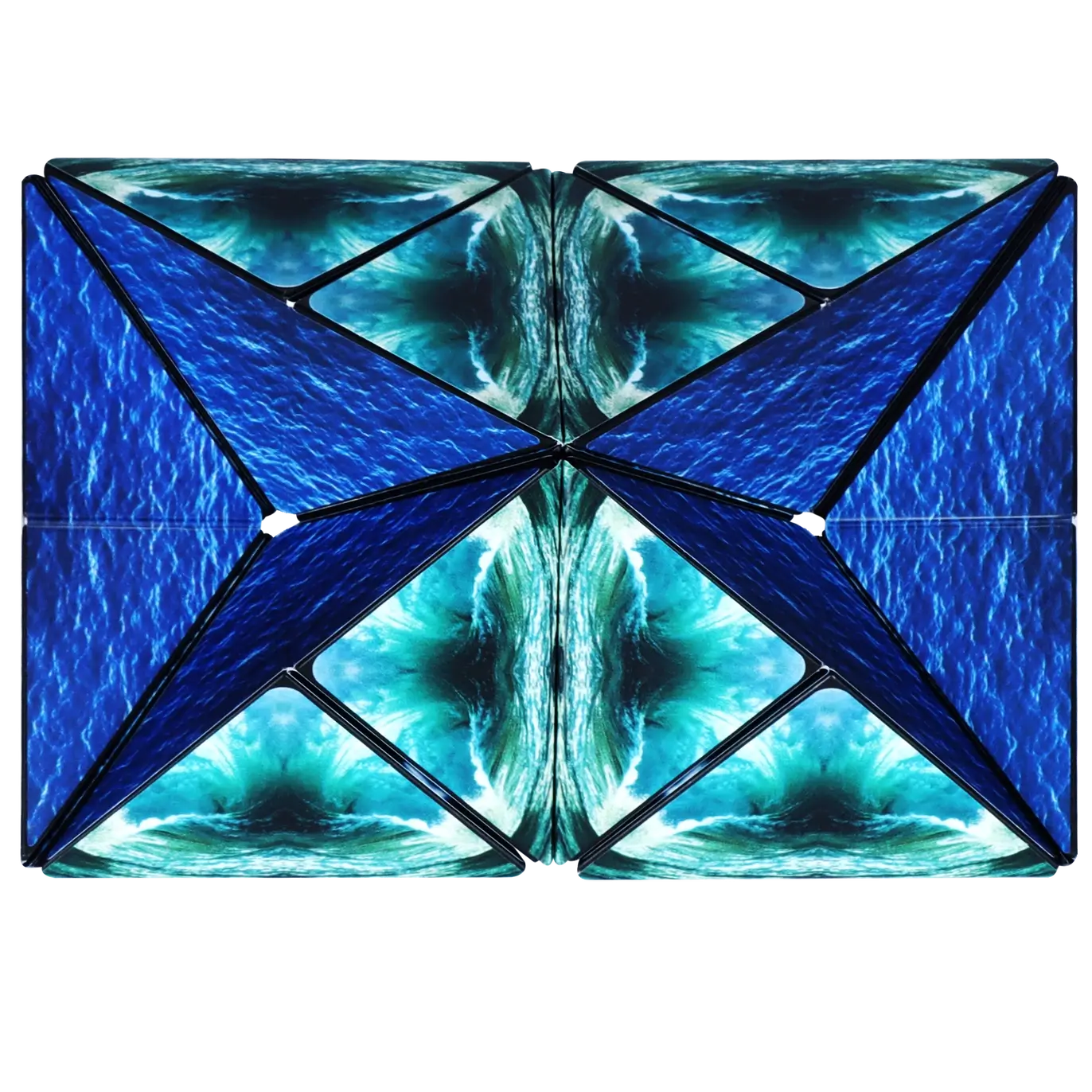 One of the designs created by the Duomoto Deluge Magnetic Puzzle.