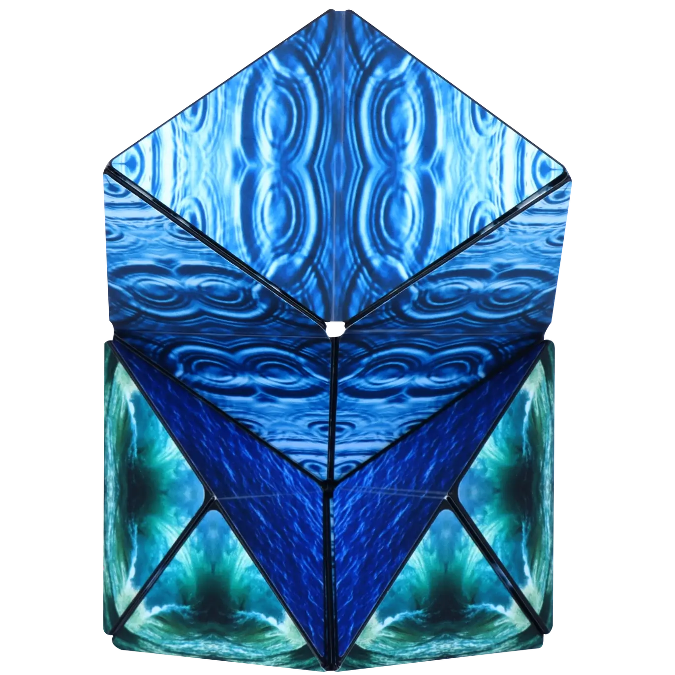 One of the designs created by the Duomoto Deluge Magnetic Puzzle.