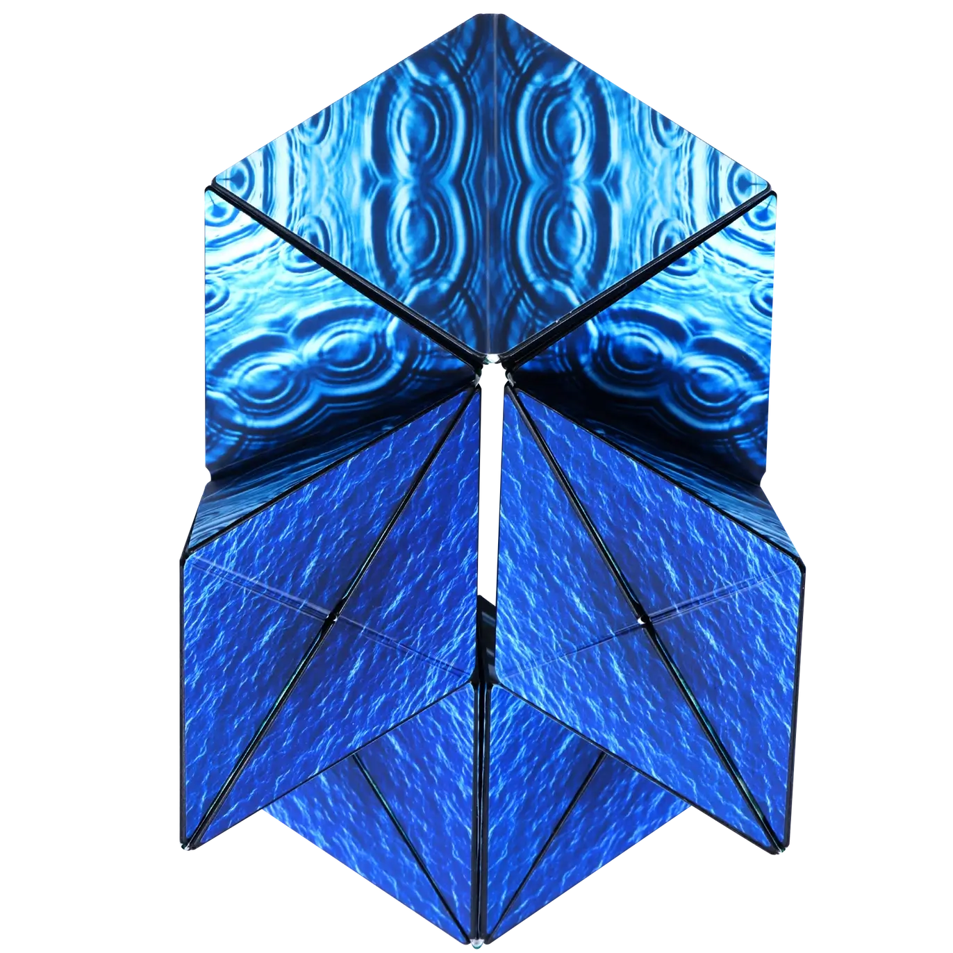 One of the designs created by the Duomoto Deluge Magnetic Puzzle.