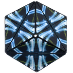 One of the designs created by the Duomoto Deluge Magnetic Puzzle.