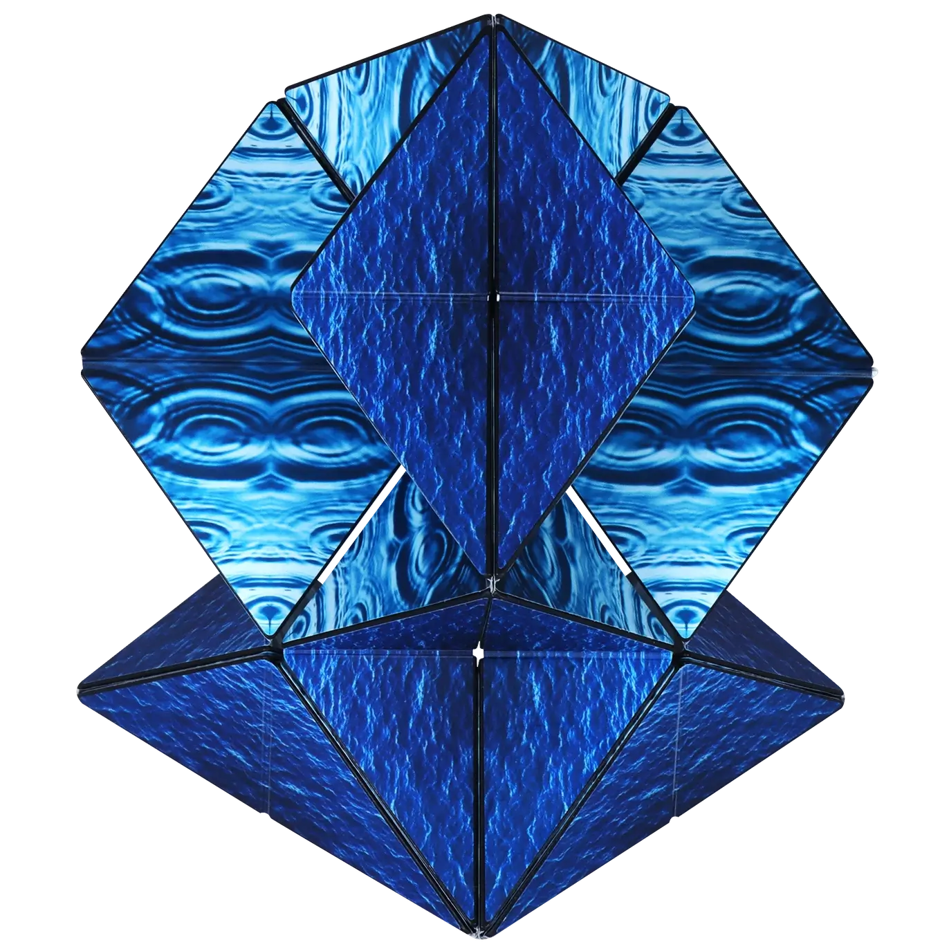One of the designs created by the Duomoto Deluge Magnetic Puzzle.