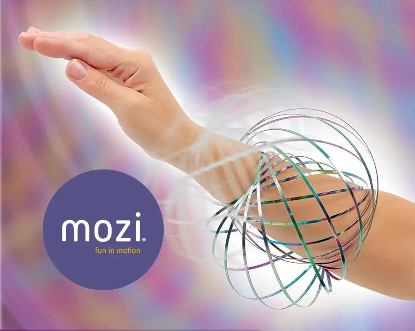 A Mozi Flow Ring glides down a raised arm.