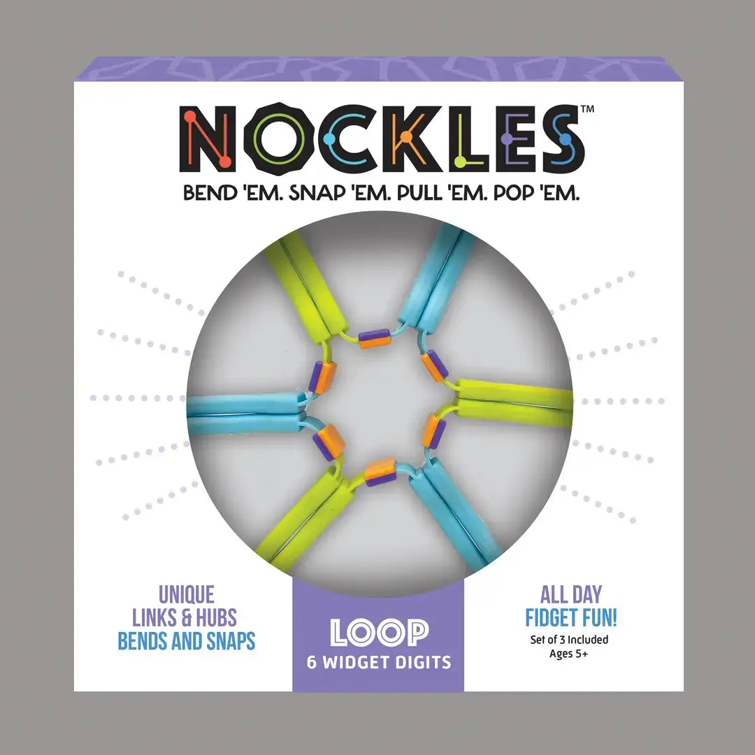 Nockles Tactile Fidget Toy - Loop (5-Spoke).