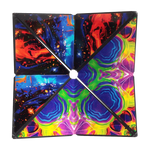 Two different contrasting designs on the Shashibo Octa Magnetic Puzzle Cube.