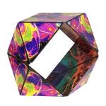 The Shashibo Octa Magnetic Puzzle Cube in a circular shape.