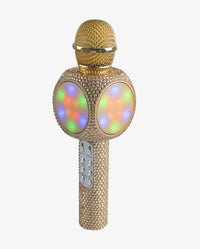 The Sing-A-Long Gold Bling Karaoke Microphone.