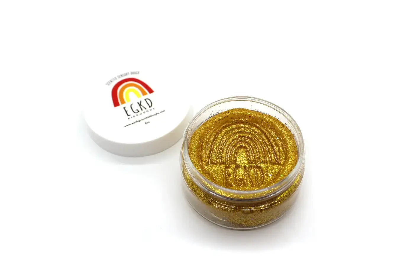 The Glittering Gold Macaron scented Mini KidDough.