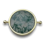 Gold Moss Agate Crystal Spinner.