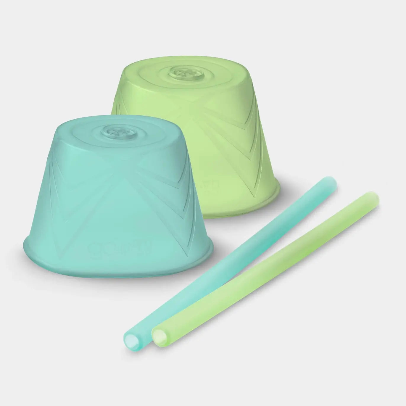 Silicone Cup Cover with Reusable Straw