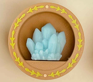 The Round Crystal Mini Book Nook Crystal Clicker Fidget.