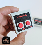 The A/B Buttons Retro Game Controller Fidget Clicker Keychain.