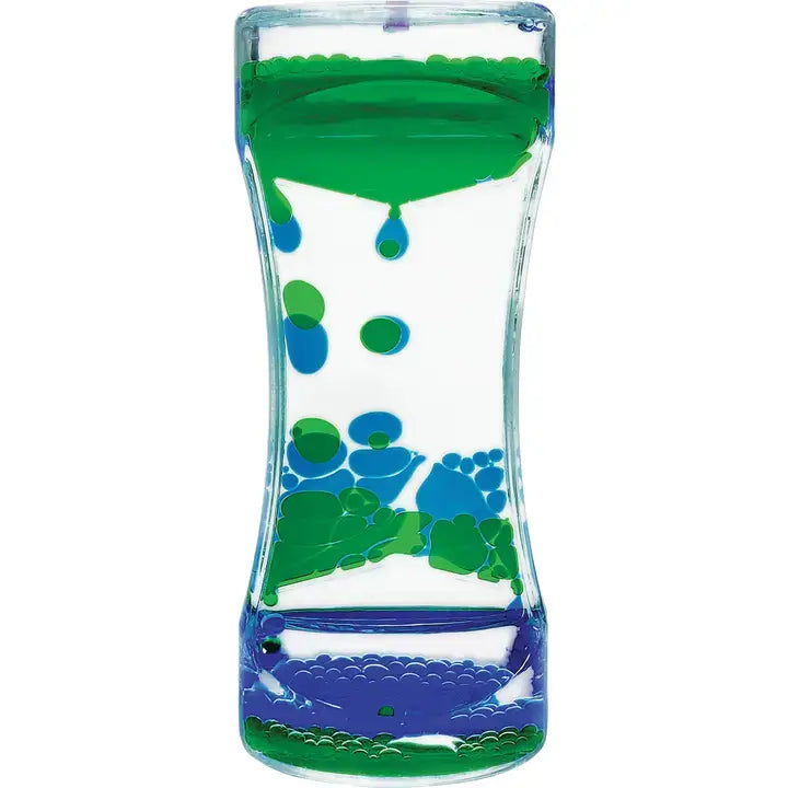 The green and blue Liquid Motion Bubbler.