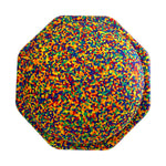 The top of the Rainbow Confetti Stepping Stone.