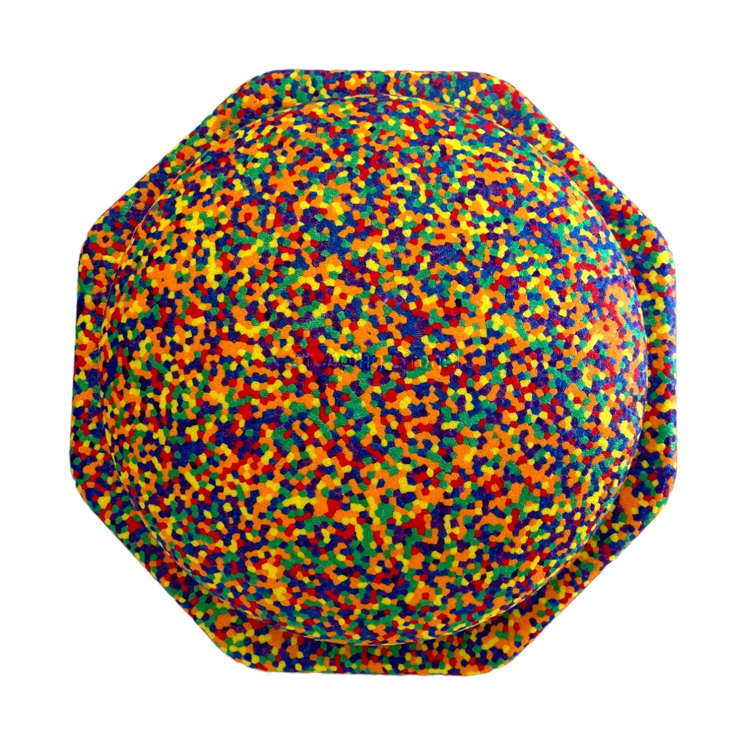 The top of the Rainbow Confetti Stepping Stone.