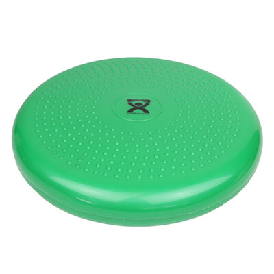 The green Inflatable Balance Disc.