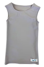 The light grey Simply Sleeveless Sensory Compression Shirt.