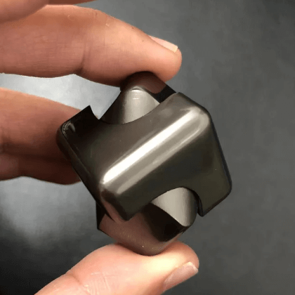 Grey Metal Fidget Cube.