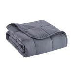 The Grey Microfiber Travel Weighted Throw Blanket 5 lbs.