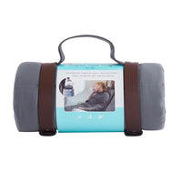 The Grey Microfiber Travel Weighted Throw Blanket 5 lbs.