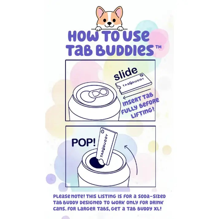 An infographic showing how to use Tab Buddies.