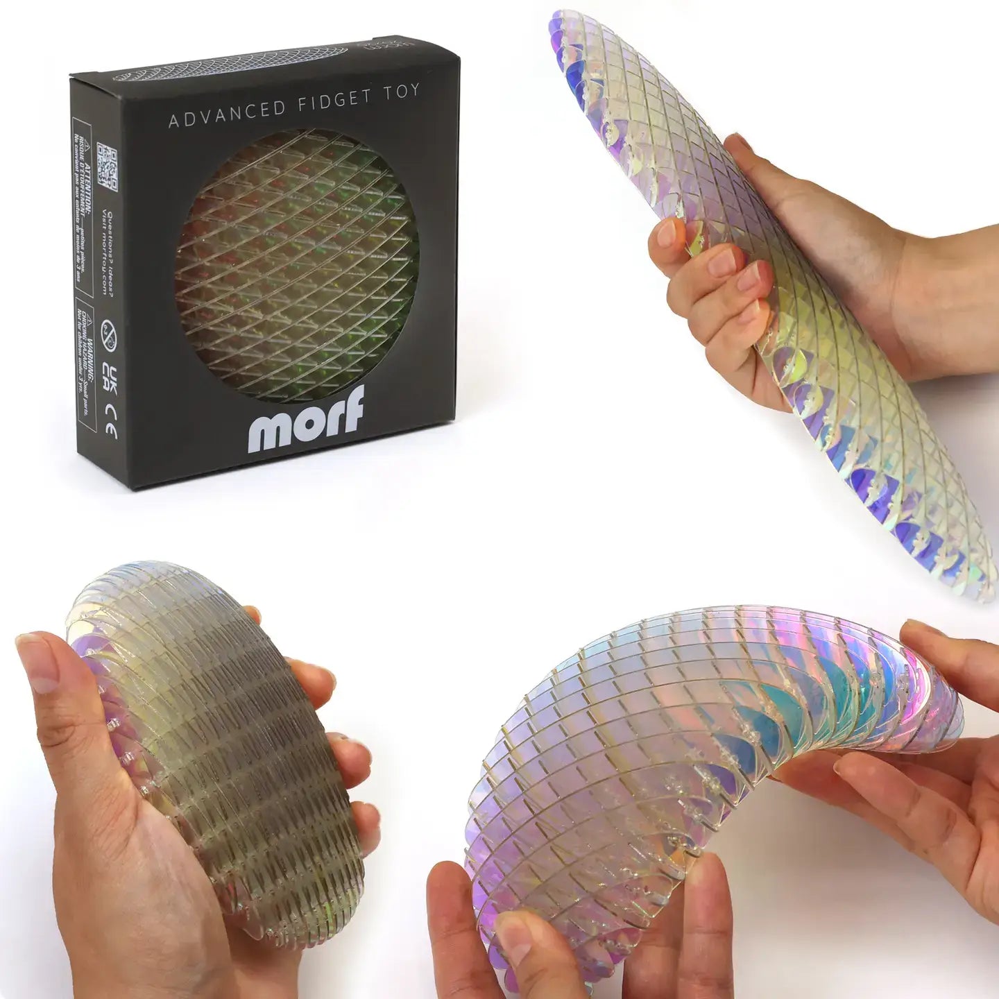 The Morf Fidget Worm 8" Unicorn.