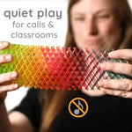 An infographic demonstrating the quiet nature of the Morf Sensory Spring.