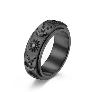 The black Sun Moon Star ring.