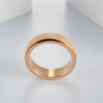 Rose Gold Chrome Spinner Fidget Ring.