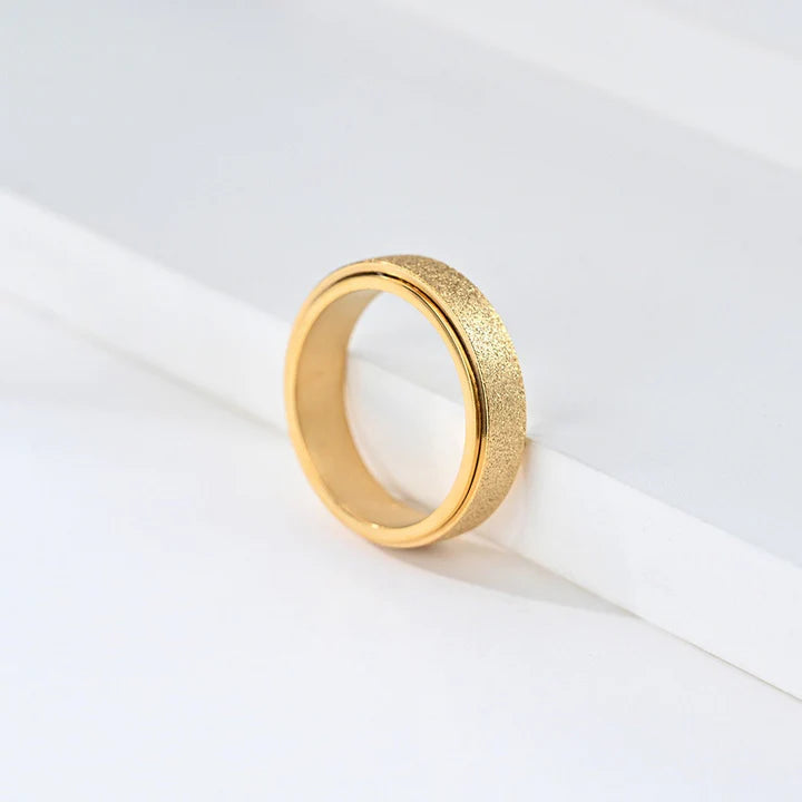 Gold Chrome Spinner Fidget Ring.