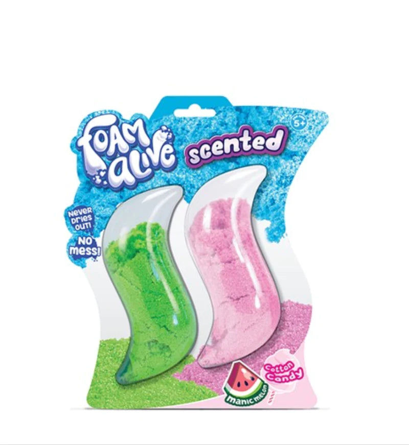 The Foam Alive Scented Manic Melon Cotton Candy blister pack.